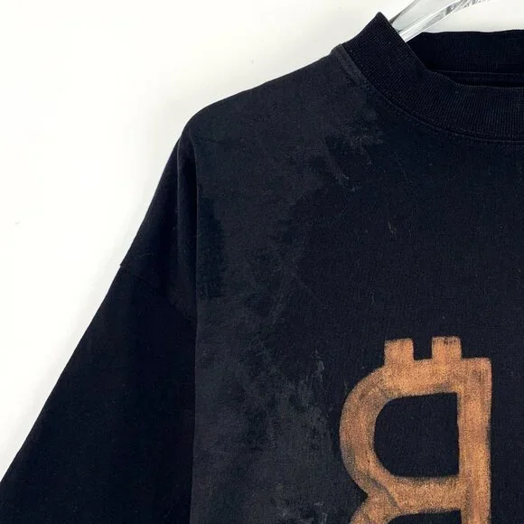Balenciaga 2022 Black cotton crewneck short-sleeve T-shirt